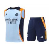Conjunto de camiseta del Real Madrid 25/26 (Azul claro con amarillo)